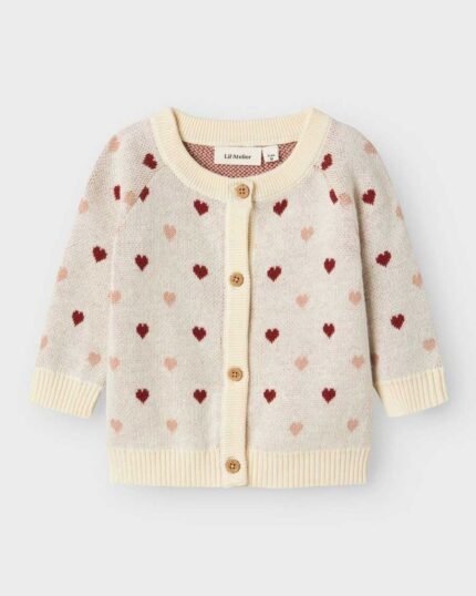 HEART KNITTED CARDIGAN